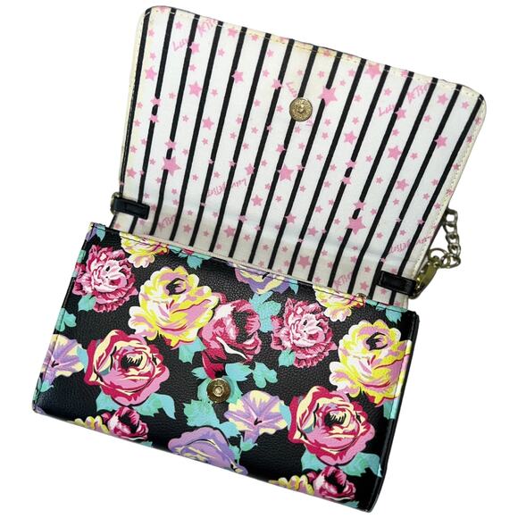 Betsey Johnson Floral Dog Face Crossbody Wallet Bag - Picture 3 of 11